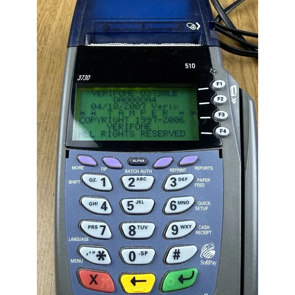 VERIFONE OMNI 5100 ETHERNET‎ CREDIT CARD TRANSACTION TERMINAL CHARGER
